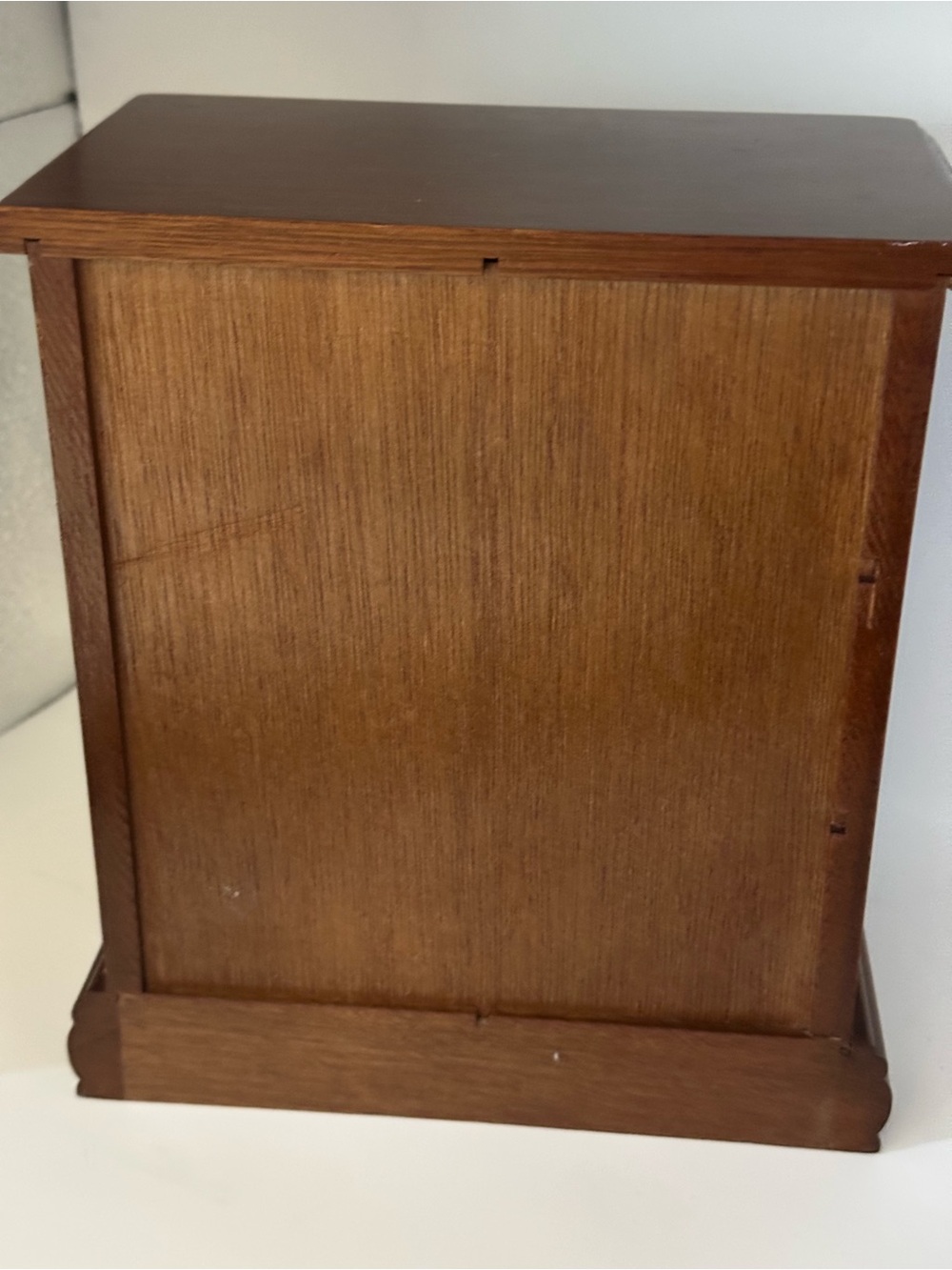 Vtg. Wooden jewelry box with 3 drawers - Picture 5 of 9